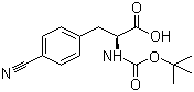 structure of CAS# 131724-45-3, Boc-L-4-氰基苯丙氨酸