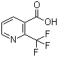 structure of CAS# 131747-43-8, 2-(Trifluoromethyl)nicotinic acid