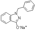 structure of CAS# 13185-09-6, 1-Benzyl-1H-indazol-3-ol sodium salt