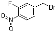 structure of CAS# 131858-37-2, 3-Fluoro-4-nitrobenzyl bromide