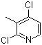 structure of CAS# 132097-09-7, 2,4-Dichloro-3-methylpyridine