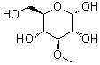structure of CAS# 13224-94-7, 3-O-甲基-alpha-D-吡喃葡萄糖