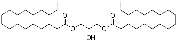 structure of CAS# 1323-83-7, Glycerin distearate