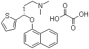 structure of CAS# 132335-47-8, S-(+)-N,N-Dimethyl-3-(1-naphthoxy)-3-(2-thienyl)-1-propylamine oxalate