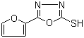 structure of CAS# 13239-11-7, 5-(2-呋喃基)-1,3,4-噁二唑-2-硫醇