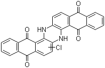 CAS 登录号：1324-27-2, 还原蓝 14, 氯代-6,15-二氢-5,9,14,18-二蒽并[1,2-1',2']吡嗪四酮