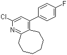 structure of CAS# 132813-14-0, 2-氯-4-(4-氟苯基)-5,6,7,8,9,10-六氢环辛烷并[b]吡啶