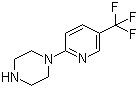 structure of CAS# 132834-58-3, 1-[5-(三氟甲基)-2-吡啶基]哌嗪