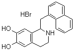 CAS 登录号：132836-42-1, 1,2,3,4-四氢-1-(1-萘基甲基)-6,7-异喹啉二醇氢溴酸盐