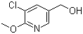structure of CAS# 132865-53-3, 5-氯-6-甲氧基吡啶-3-甲醇
