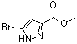structure of CAS# 1328893-17-9, 5-溴-1H-吡唑-3-羧酸甲酯
