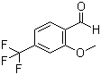 structure of CAS# 132927-09-4, 2-Methoxy-4-(trifluoromethyl)benzaldehyde