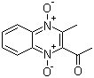structure of CAS# 13297-17-1, 2-Acetyl-3-methylquinoxalinediium-1,4-diolate