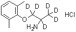 CAS # 1329835-60-0, 1,1,1,2,3,3-Hexadeuterio-3-(2,6-dimethylphenoxy)propan-2-amine hydrochloride
