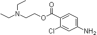 CAS # 133-16-4, Chlorprocaine, 2-Diethylaminoethyl 4-amino-2-chlorobenzoate, Chloroprocain, Halestyn, Piocaine