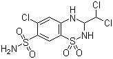 structure of CAS# 133-67-5, Trichlormethiazide