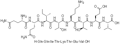 CAS 登录号：1330061-04-5, L-谷氨酰胺酰-L-谷氨酰胺酰-L-异亮氨酰-L-苏氨酰-L-赖氨酰-L-苏氨酰-L-alpha-谷氨酰-L-缬氨酸