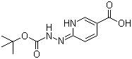 structure of CAS# 133081-25-1, 6-[2-(tert-Butoxycarbonyl)hydrazinyl]nicotinic acid