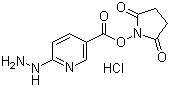 structure of CAS# 133081-27-3, 6-肼基烟酸琥珀酰亚胺酯盐酸盐