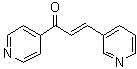 structure of CAS# 13309-08-5, 3-(3-Pyridinyl)-1-(4-pyridinyl)-2-propen-1-one