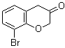 structure of CAS# 133118-80-6, 8-Bromo-2H-1-benzopyran-3(4H)-one