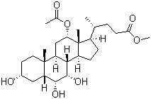 CAS # 133181-57-4, 12-(Acetyloxy)-3,6,7-trihydroxycholan-24-oic acid methyl ester
