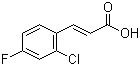 structure of CAS# 133220-86-7, 2-Chloro-4-fluorocinnamic acid