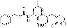 structure of CAS# 1333231-43-8, N-[(1S)-1-[[[(1S)-1-(羟基甲基)-2-(2-氧代-3-吡咯烷基)乙基]氨基]羰基]-3-甲基丁基]氨基甲酸苄酯