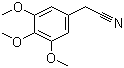 structure of CAS# 13338-63-1, 3,4,5-Trimethoxyphenylacetonitrile