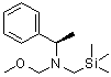 structure of CAS# 133407-38-2, (alphaR)-N-(甲氧基甲基)-alpha-甲基-N-[(三甲基硅烷基)甲基]苯甲胺