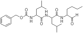 structure of CAS# 133407-83-7, 苄氧羰基-亮氨酰-亮氨酰-正亮氨醛