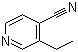 structure of CAS# 13341-18-9, 3-Ethyl-4-pyridinecarbonitrile