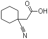 structure of CAS# 133481-09-1, 1-氰基环己烷乙酸