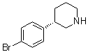 structure of CAS# 1335523-82-4, (3S)-3-(4-Bromophenyl)piperidine