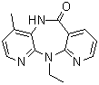 structure of CAS# 133627-17-5, 11-Ethyl-5,11-dihydro-4-methyl-6H-dipyrido[3,2-b:2',3'-e][1,4]diazepin-6-one