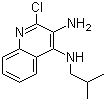 structure of CAS# 133860-76-1, 2-氯-N4-(2-甲基丙基)-3,4-喹啉二胺