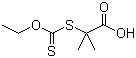 CAS 登录号：133944-74-8, 2-乙黄原酸基异丁酸, 2-((乙氧基硫代甲酰)硫)-2-甲基丙酸