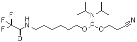 CAS 登录号：133975-85-6, N,N-二(异丙基)氨基亚膦酸 2-氰基乙基 [6-[(2,2,2-三氟乙酰基)氨基]己基]酯