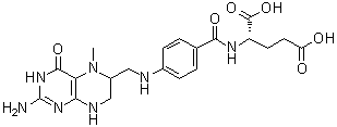 structure of CAS# 134-35-0, N-甲基四氢叶酸