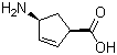 structure of CAS# 134003-04-6, (1R,4S)-4-氨基环戊-2-烯甲酸