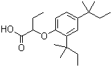 structure of CAS# 13403-01-5, 2-(2,4-二特戊基苯氧基)丁酸