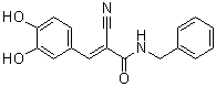 structure of CAS# 134036-52-5, N-Benzyl-2-(3,4-dihydroxybenzylidene)-2-cyanoacetamide