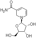 structure of CAS# 1341-23-7, Nicotinamide ribose