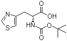 structure of CAS# 134107-69-0, N-Boc-D-(4-thiazolyl)alanine