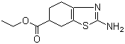 structure of CAS# 134136-00-8, 2-Amino-4,5,6,7-tetrahydrobenzothiazole-6-carboxylic acid ethyl ester