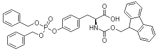 structure of CAS# 134150-51-9, N-[芴甲氧羰基]-L-酪氨酸 双苄基磷酸酯