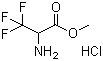 structure of CAS# 134297-36-2, 3,3,3-Trifluoroalanine methyl ester hydrochloride