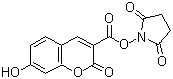 structure of CAS# 134471-24-2, 7-羟基香豆素-3-羧酸琥珀酰亚胺酯