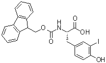 structure of CAS# 134486-00-3, N-[芴甲氧羰基]-3-碘-L-酪氨酸