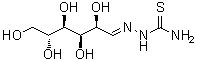 CAS # 13456-61-6, D-Glucose 2-(aminothioxomethyl)hydrazone, Glucose thiosemicarbazone, NSC 106619